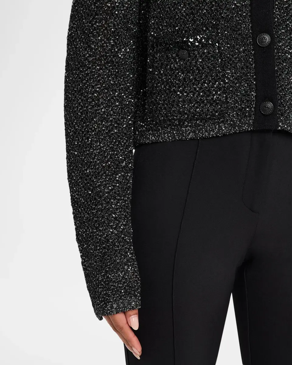 Milly Reece Metallic Button-Front Cardigan | Thumbnail 5 Milly Reece Metallic Button-Front Cardigan | Thumbnail 5