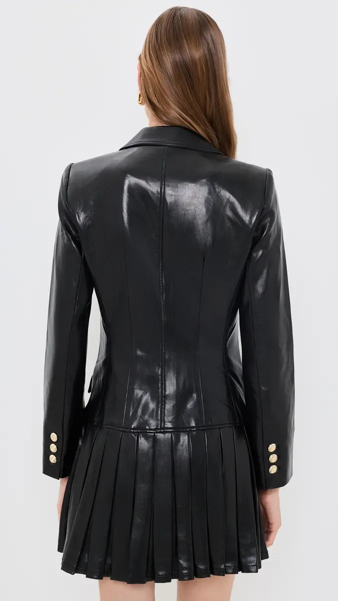 Cinq à Sept Vegan Leather Saule Dress | Thumbnail 3 Cinq à Sept Vegan Leather Saule Dress | Thumbnail 3
