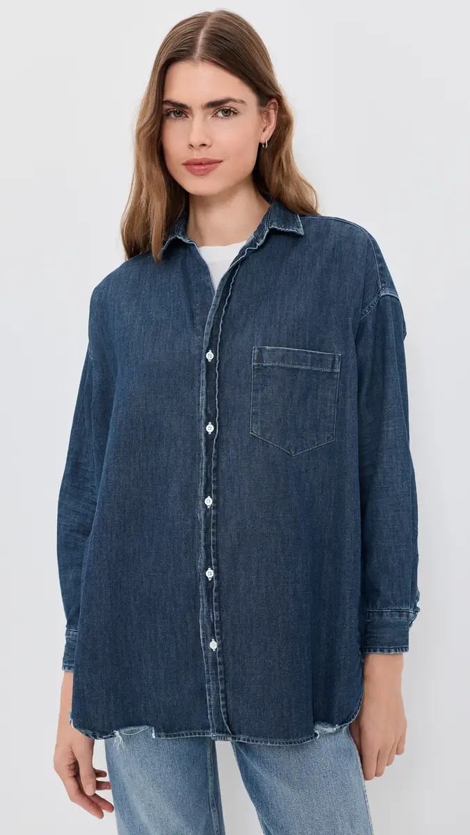 FRANK & EILEEN Oversized Denim Button Up Shirt | Thumbnail 2 FRANK & EILEEN Oversized Denim Button Up Shirt | Thumbnail 2