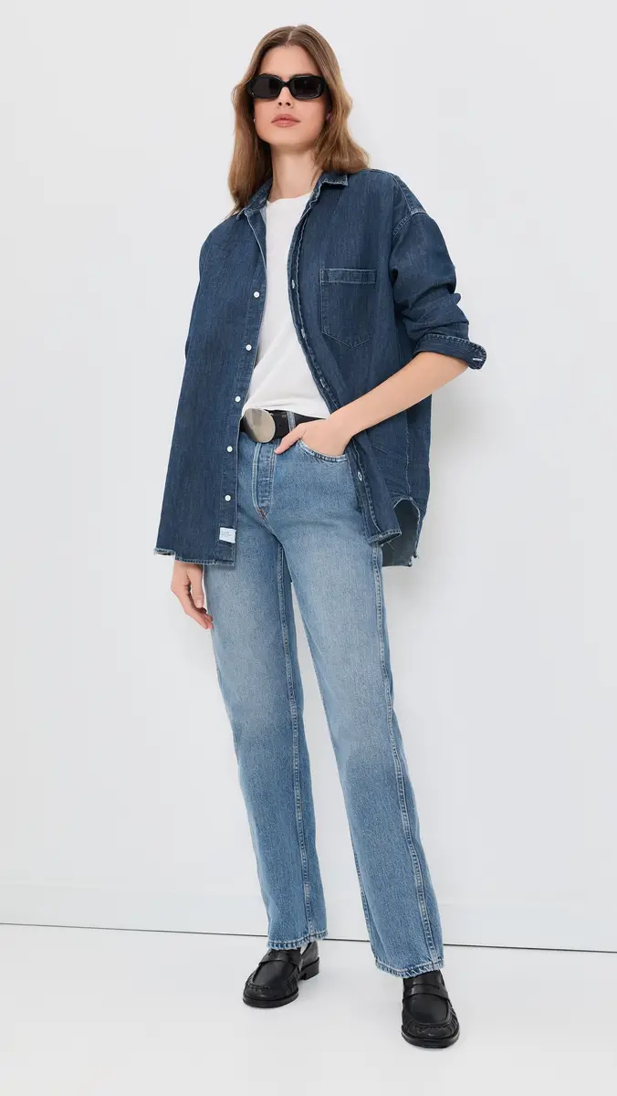 FRANK & EILEEN Oversized Denim Button Up Shirt | Thumbnail 5 FRANK & EILEEN Oversized Denim Button Up Shirt | Thumbnail 5