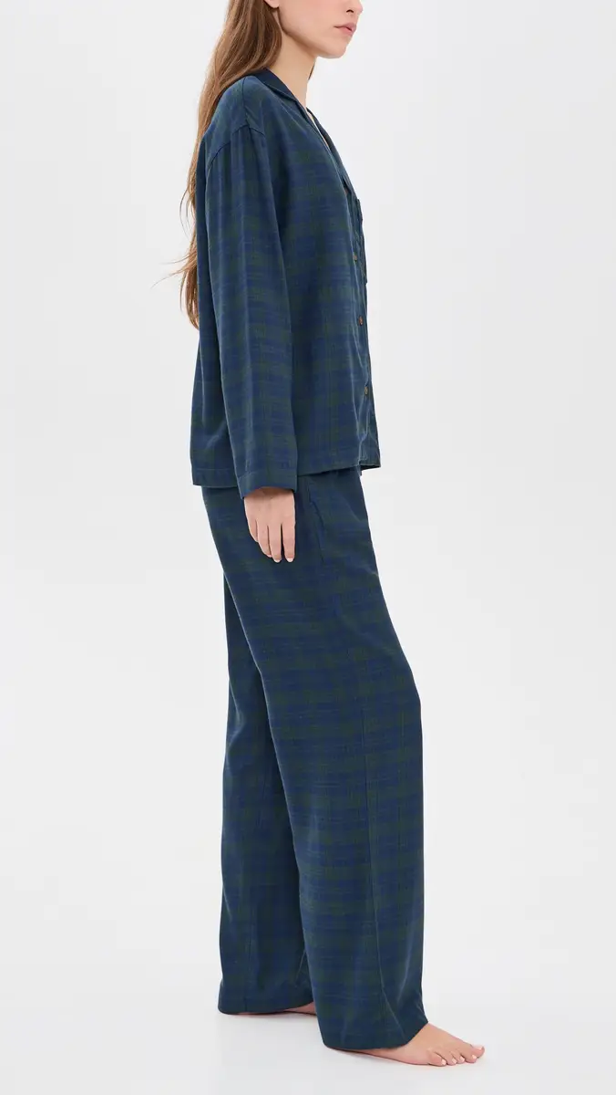 Eberjey Flannel Pajama Set | Thumbnail 4 Eberjey Flannel Pajama Set | Thumbnail 4
