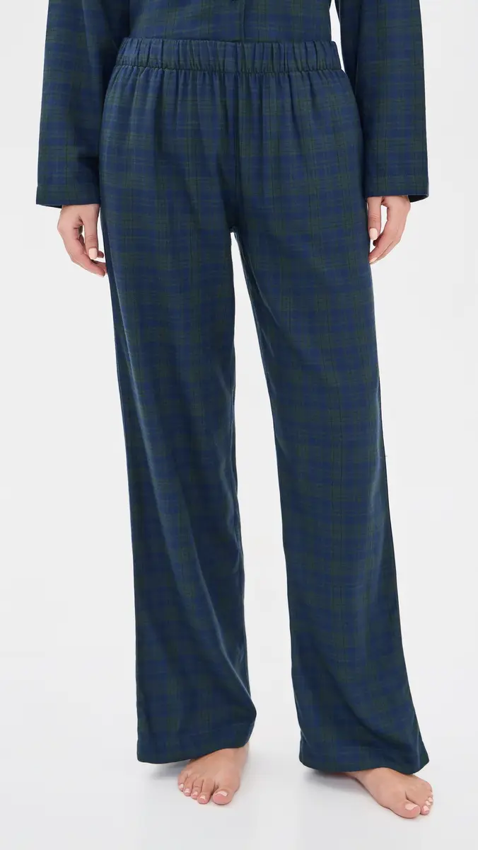 Eberjey Flannel Pajama Set | Thumbnail 5 Eberjey Flannel Pajama Set | Thumbnail 5