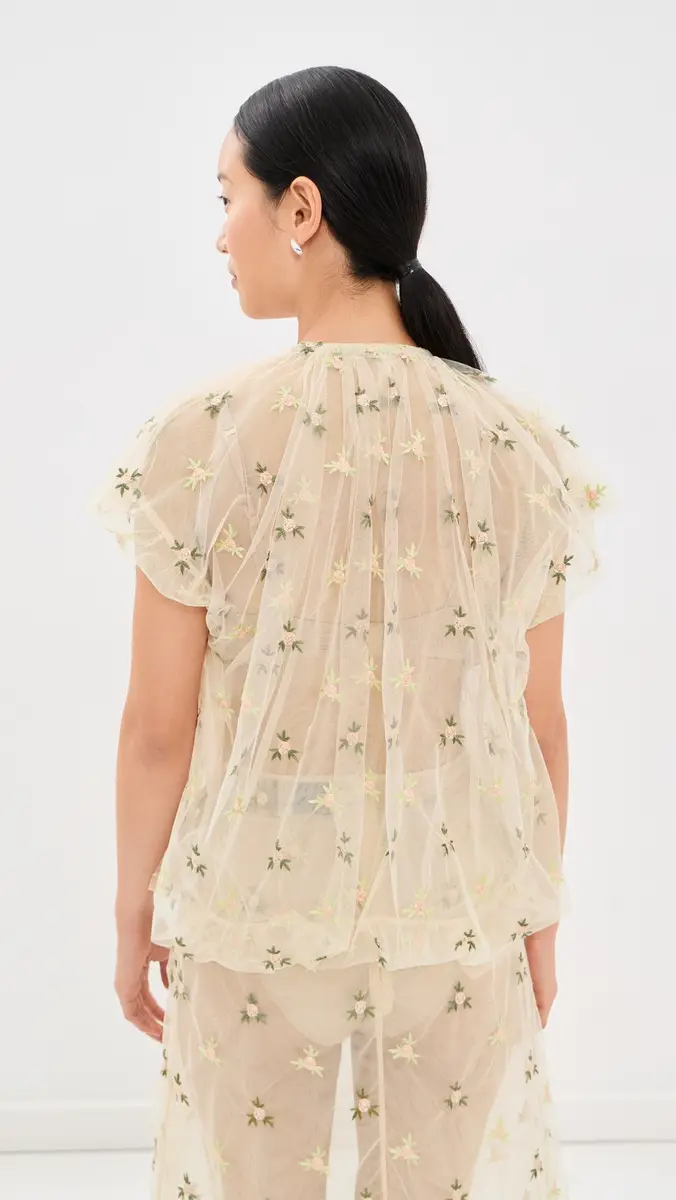 Simone Rocha Gathered Cord Top | Thumbnail 3 Simone Rocha Gathered Cord Top | Thumbnail 3