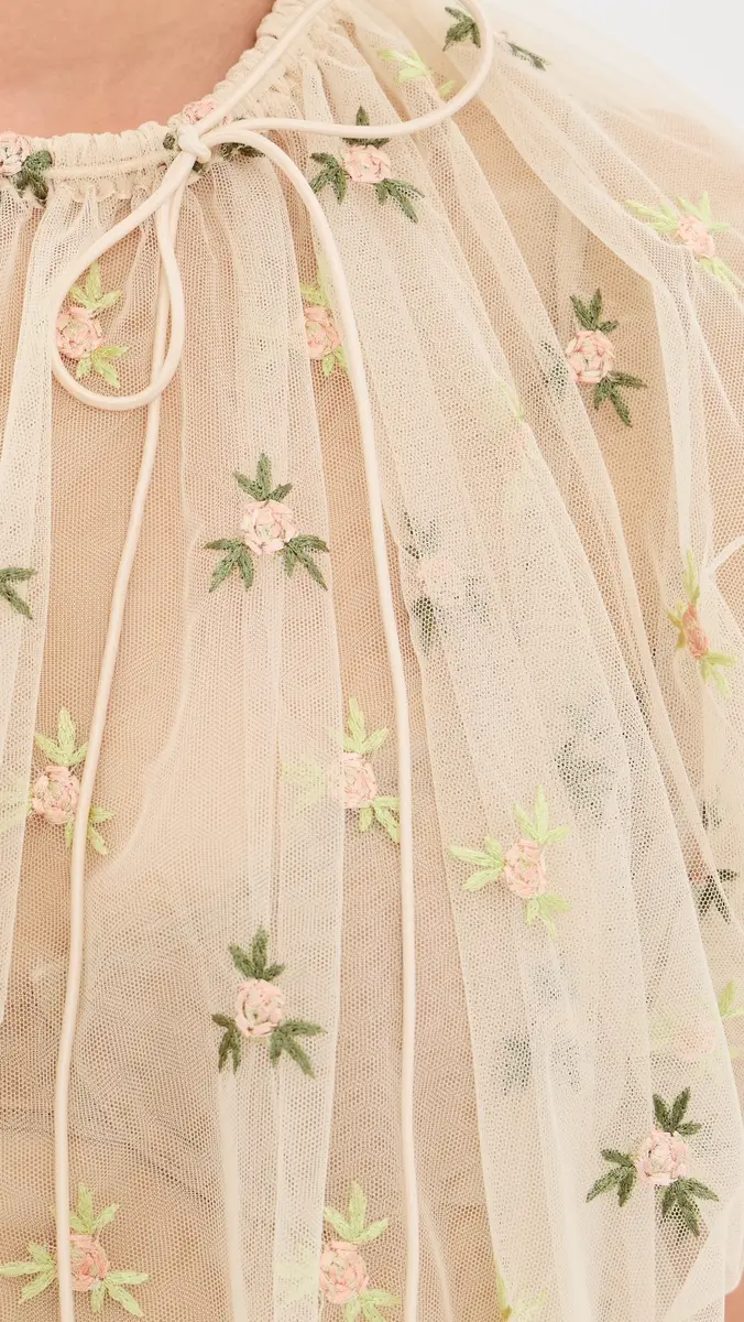 Simone Rocha Gathered Cord Top | Thumbnail 6 Simone Rocha Gathered Cord Top | Thumbnail 6