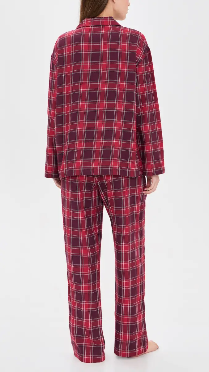 Eberjey Flannel Long Pajama Set | Thumbnail 3 Eberjey Flannel Long Pajama Set | Thumbnail 3