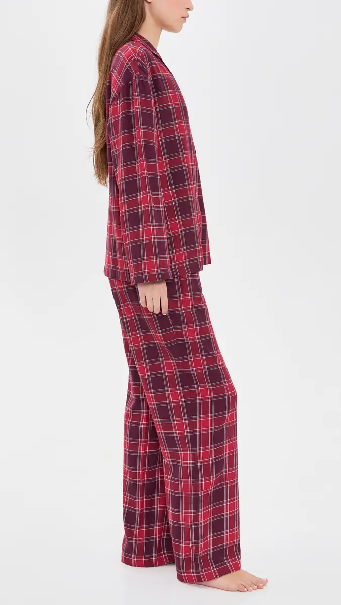 Eberjey Flannel Long Pajama Set | Thumbnail 4 Eberjey Flannel Long Pajama Set | Thumbnail 4