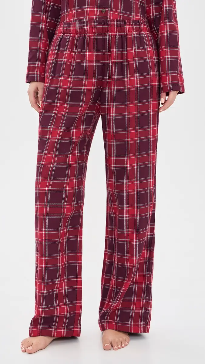 Eberjey Flannel Long Pajama Set | Thumbnail 5 Eberjey Flannel Long Pajama Set | Thumbnail 5