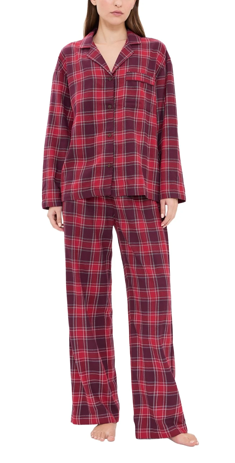 Flannel Long Pajama Set