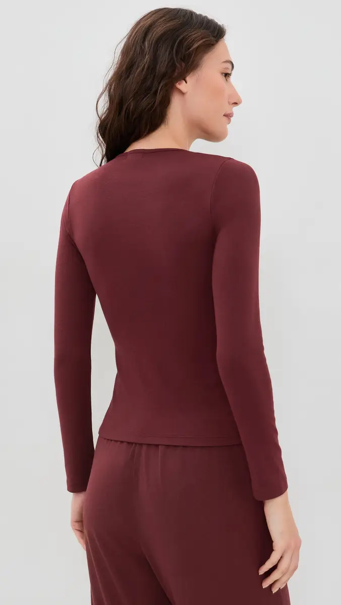DONNI. DONNI. The Baby Rib Scoop Neck Tee | Thumbnail 3 DONNI. DONNI. The Baby Rib Scoop Neck Tee | Thumbnail 3