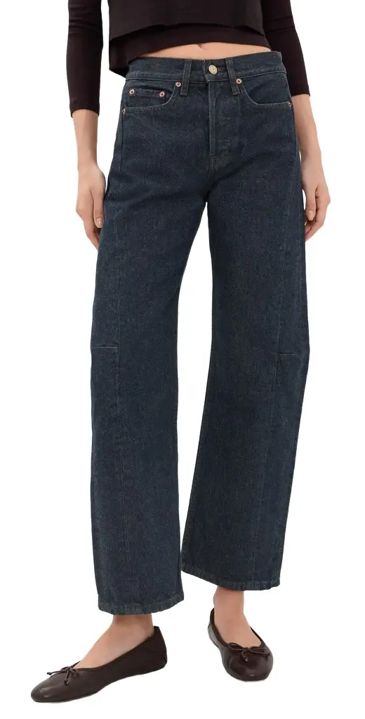 B SIDES Slim Lasso Barrel Jeans