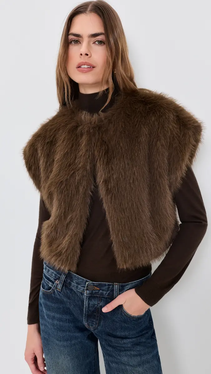 Misa Kira Faux Fur Vest | Thumbnail 2 Misa Kira Faux Fur Vest | Thumbnail 2