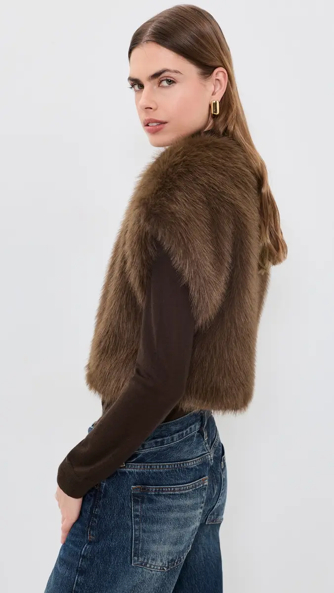 Misa Kira Faux Fur Vest | Thumbnail 4 Misa Kira Faux Fur Vest | Thumbnail 4