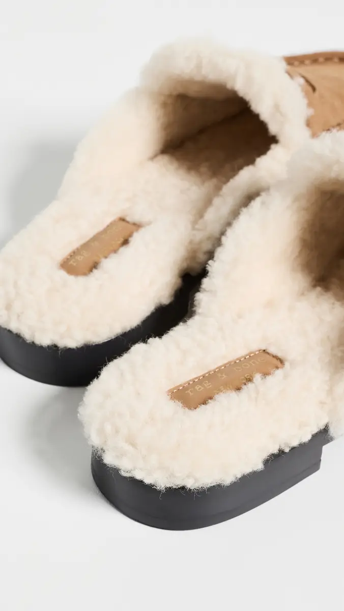 rag & bone Carter Shearling Mules | Thumbnail 4 rag & bone Carter Shearling Mules | Thumbnail 4