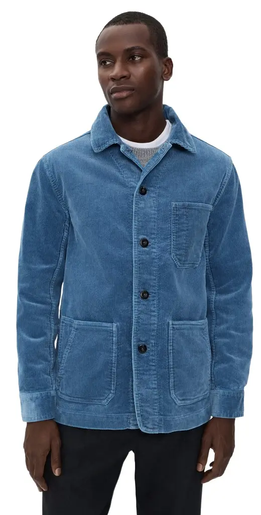 Taylor Stitch The Ojai Jacket In Washed Indigo Corduroy