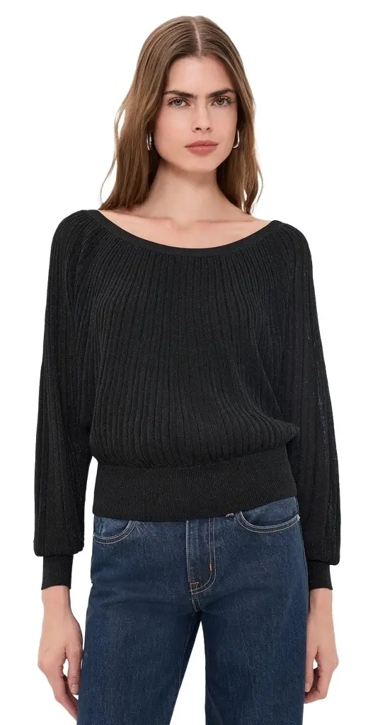 Alice + Olivia Cyril Pleated Pullover