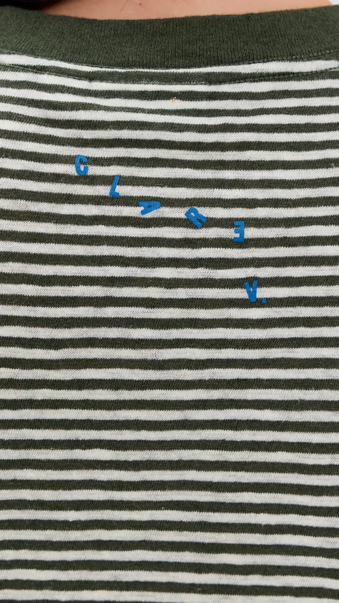 Clare V. Clare V. Mini Stripe Long Sleeve Tee | Thumbnail 6 Clare V. Clare V. Mini Stripe Long Sleeve Tee | Thumbnail 6