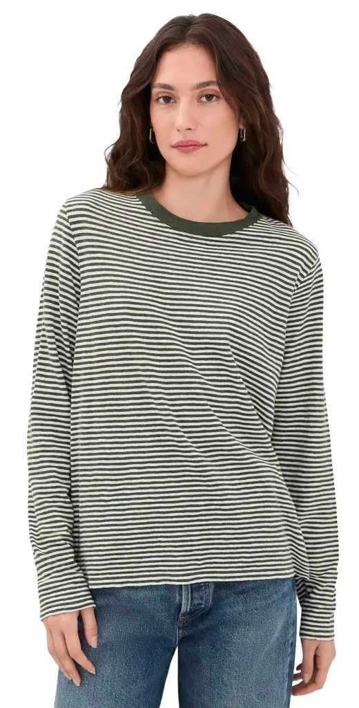 Clare V. Clare V. Mini Stripe Long Sleeve Tee