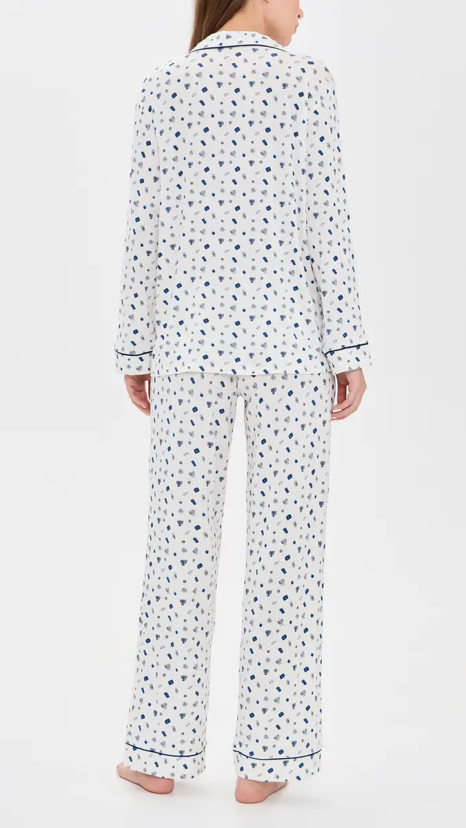 Eberjey Gisele Printed Long Pajama Set | Thumbnail 3 Eberjey Gisele Printed Long Pajama Set | Thumbnail 3