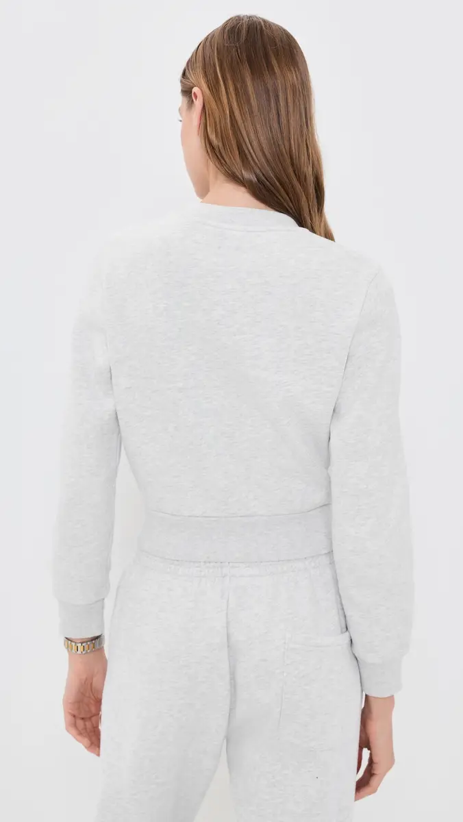 Sporty & Rich Essia SR Emblem Fleece Cardigan | Thumbnail 4 Sporty & Rich Essia SR Emblem Fleece Cardigan | Thumbnail 4
