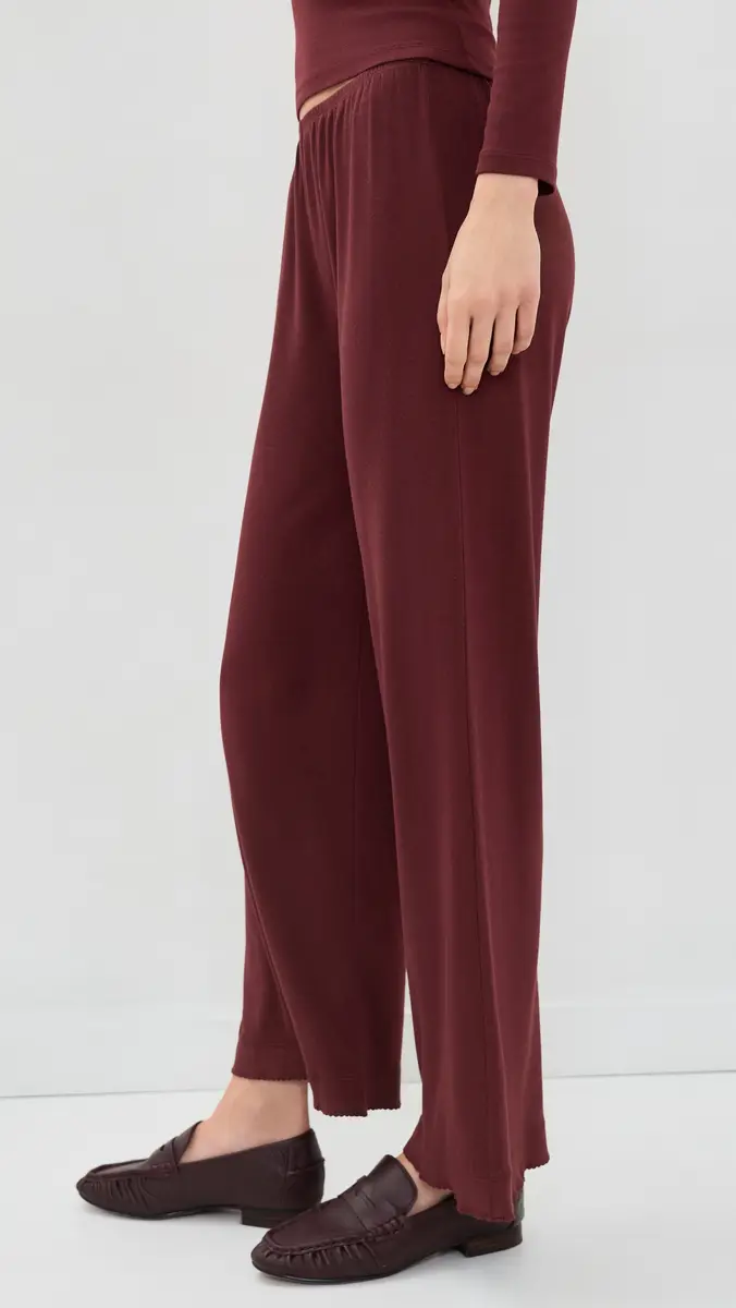 DONNI. DONNI. The Baby Rib Scallop Pants | Thumbnail 4 DONNI. DONNI. The Baby Rib Scallop Pants | Thumbnail 4