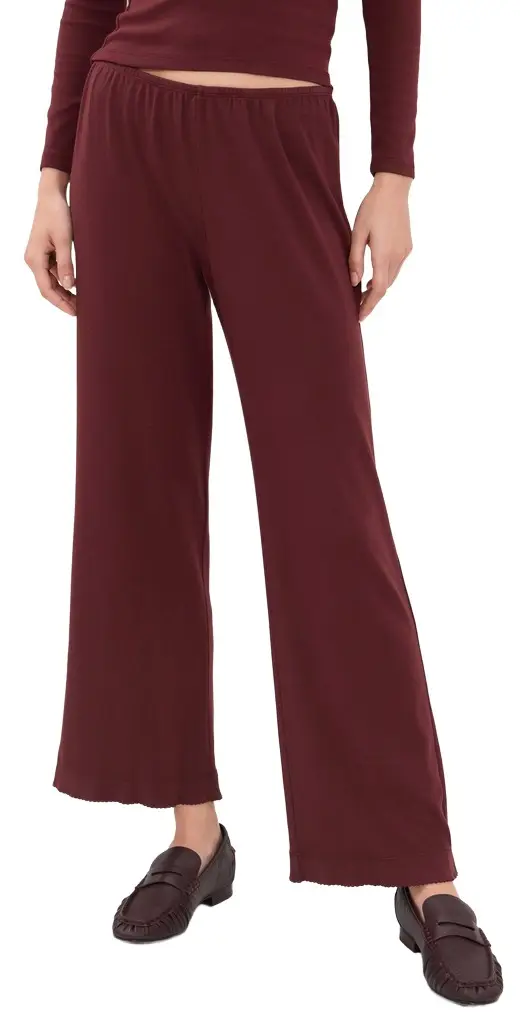 DONNI. DONNI. The Baby Rib Scallop Pants