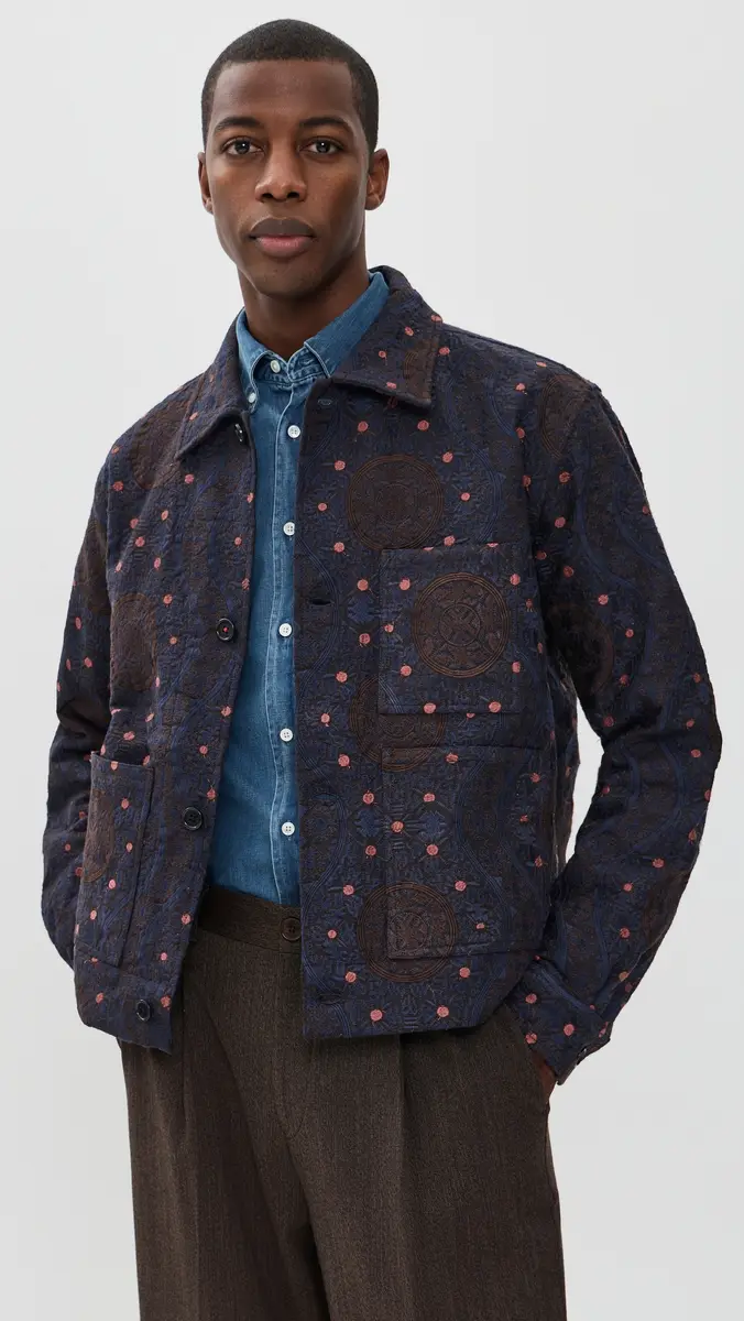 Kardo Bodhi Khadi Cotton Embroidery Jacket | Thumbnail 2 Kardo Bodhi Khadi Cotton Embroidery Jacket | Thumbnail 2