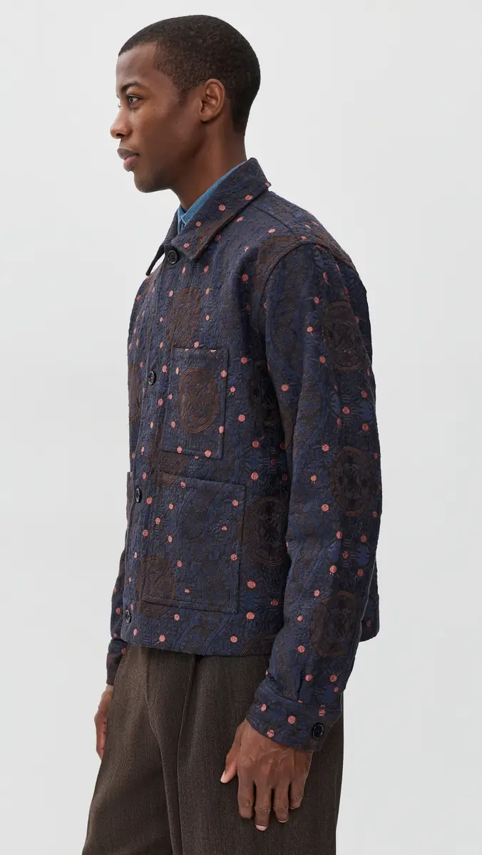 Kardo Bodhi Khadi Cotton Embroidery Jacket | Thumbnail 4 Kardo Bodhi Khadi Cotton Embroidery Jacket | Thumbnail 4