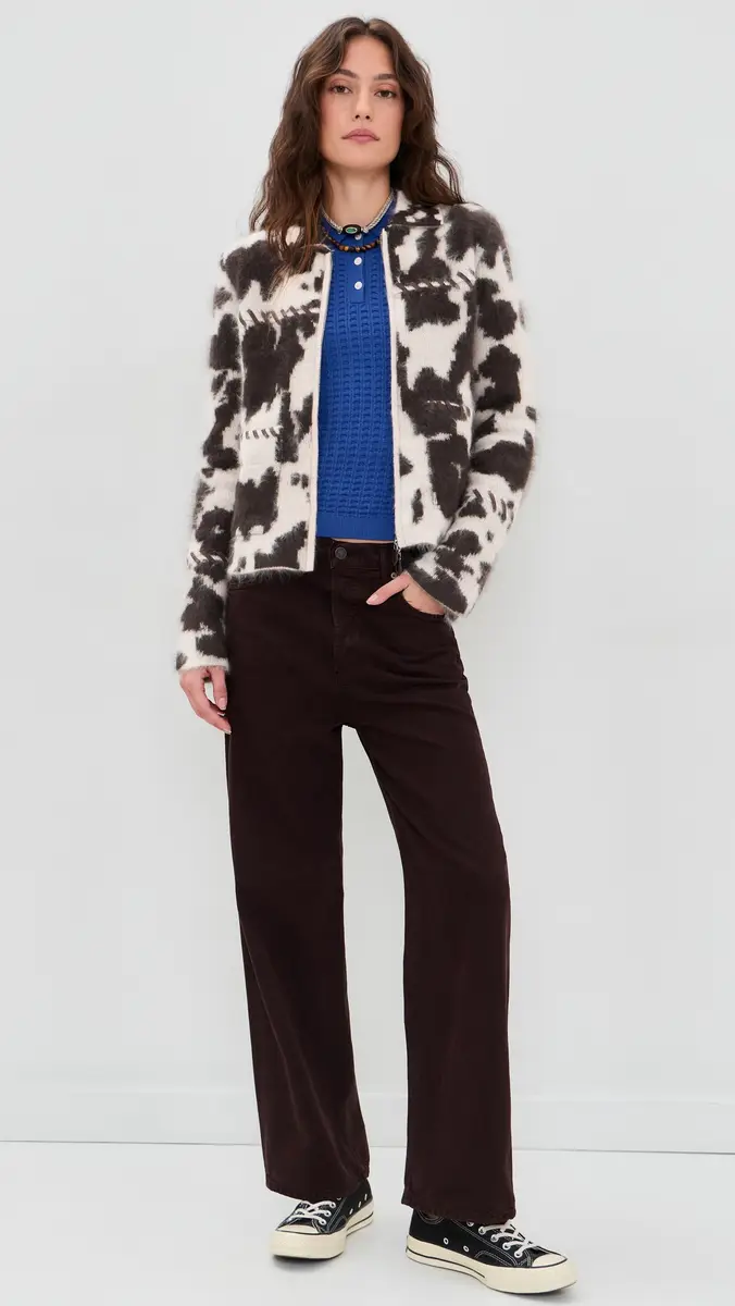Guest In Residence Grizzly Cowhide Cashmere Jacket | Thumbnail 5 Guest In Residence Grizzly Cowhide Cashmere Jacket | Thumbnail 5