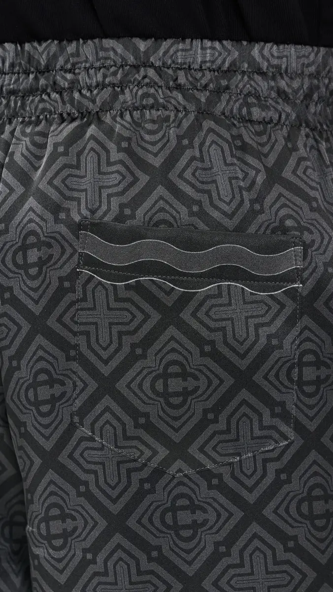 Casablanca Monogram Silk Shorts | Thumbnail 6 Casablanca Monogram Silk Shorts | Thumbnail 6
