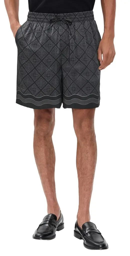 Monogram Silk Shorts