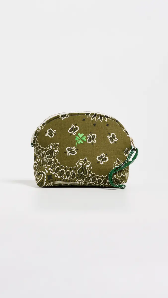 CALL IT BY YOUR NAME Small Clover Bandana Vanity Pouch | Thumbnail 2