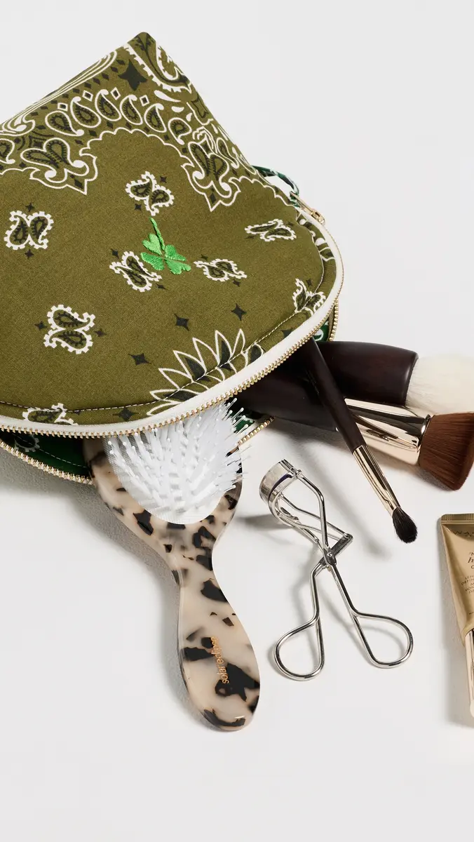 CALL IT BY YOUR NAME Small Clover Bandana Vanity Pouch | Thumbnail 4