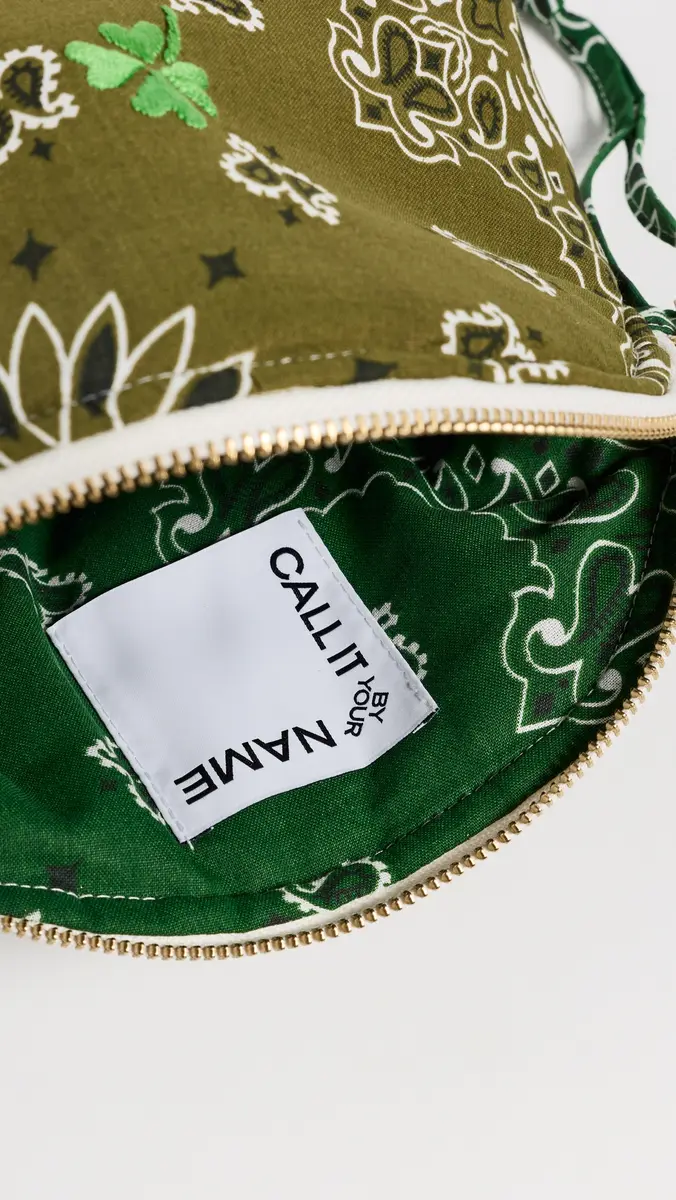 CALL IT BY YOUR NAME Small Clover Bandana Vanity Pouch | Thumbnail 5