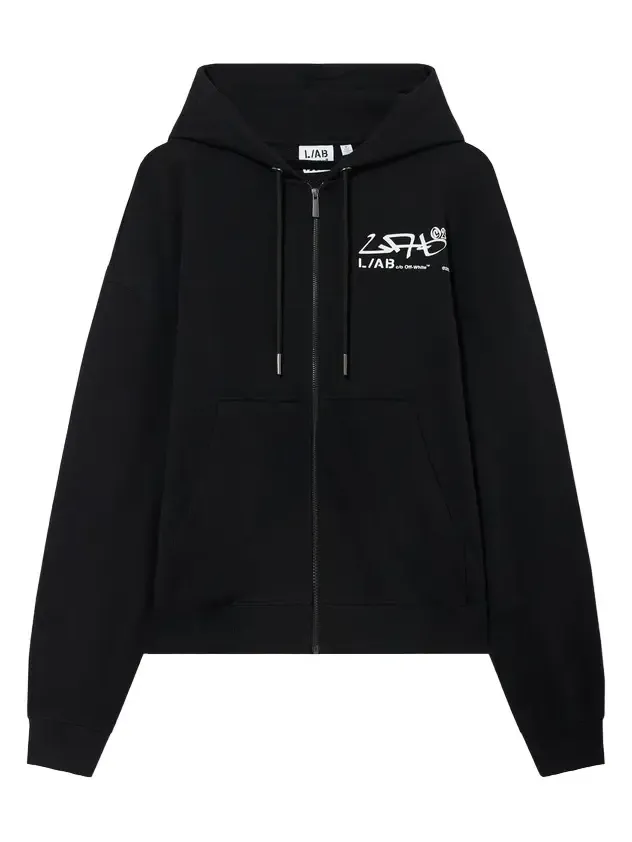 Diagonal Graffiti Zip Hoodie Diagonal Graffiti Zip Hoodie
