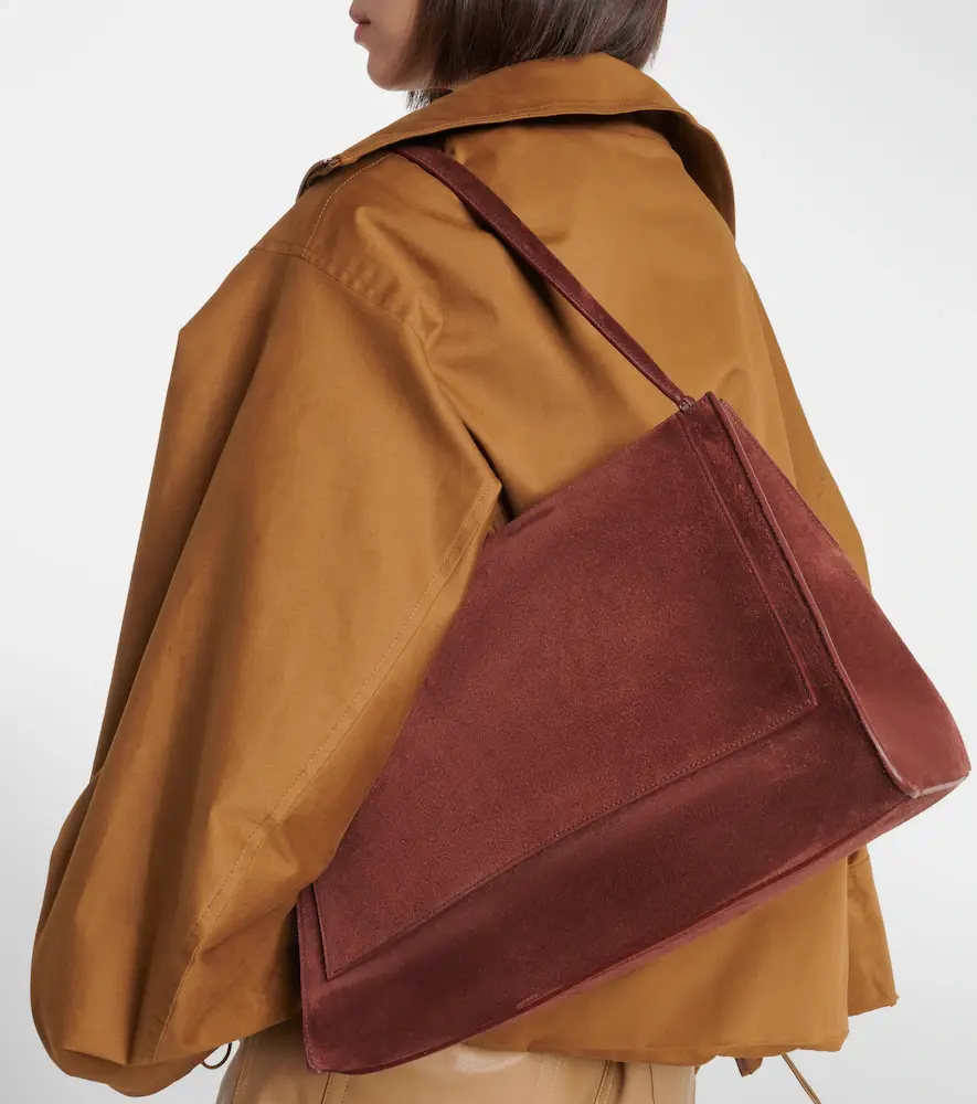 Nour Hammour Amal suede shoulder bag | Thumbnail 5