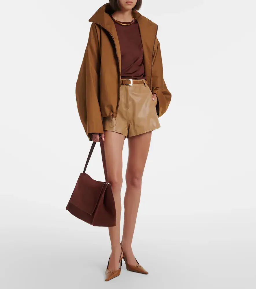 Nour Hammour Amal suede shoulder bag | Thumbnail 6