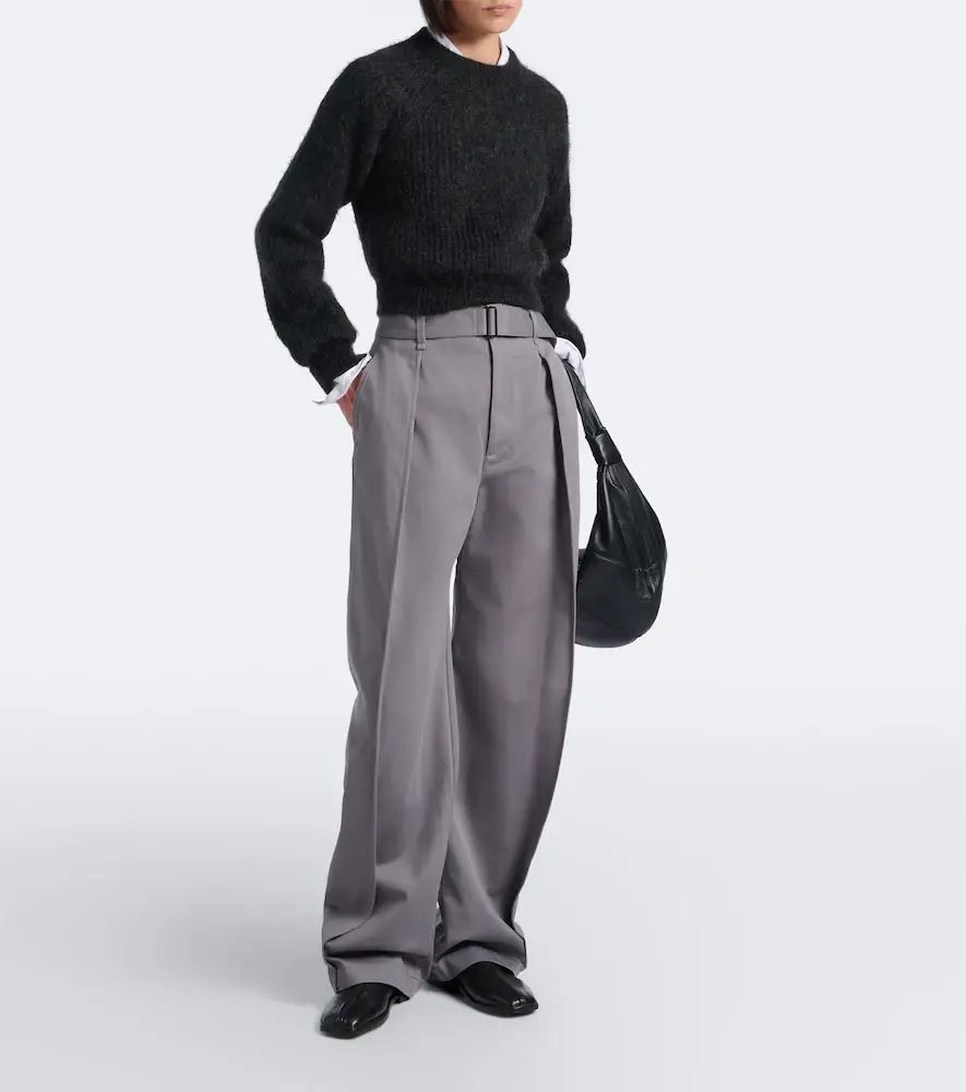 Lemaire Belted twill wide-leg pants | Thumbnail 4
