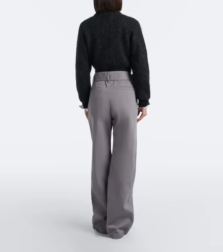 Lemaire Belted twill wide-leg pants | Thumbnail 5