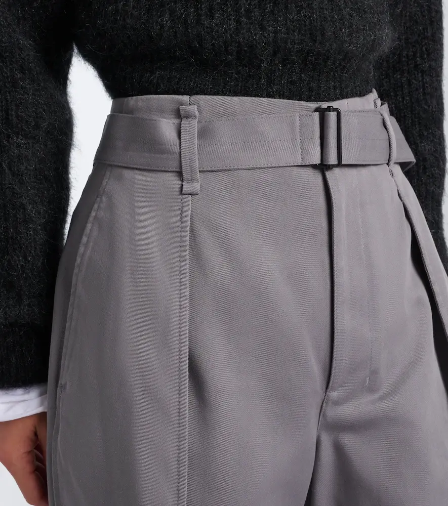 Lemaire Belted twill wide-leg pants | Thumbnail 6