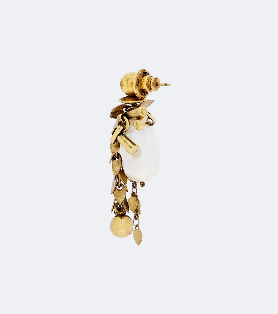 Dries Van Noten Embellished pearl drop earrings | Thumbnail 2 Dries Van Noten Embellished pearl drop earrings | Thumbnail 2