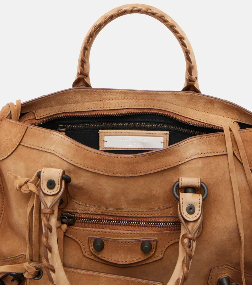 Balenciaga Le City Small suede top-handle bag | Thumbnail 4 Balenciaga Le City Small suede top-handle bag | Thumbnail 4