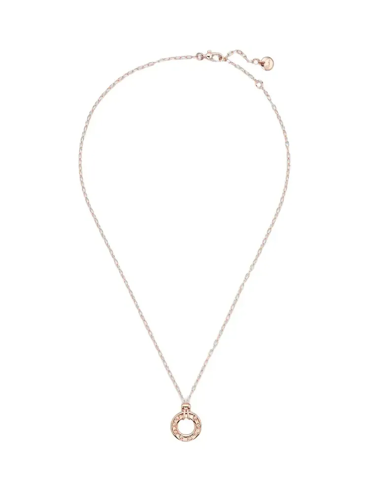 Iconica 18kt rose gold pendant necklace with diamonds Iconica 18kt rose gold pendant necklace with diamonds