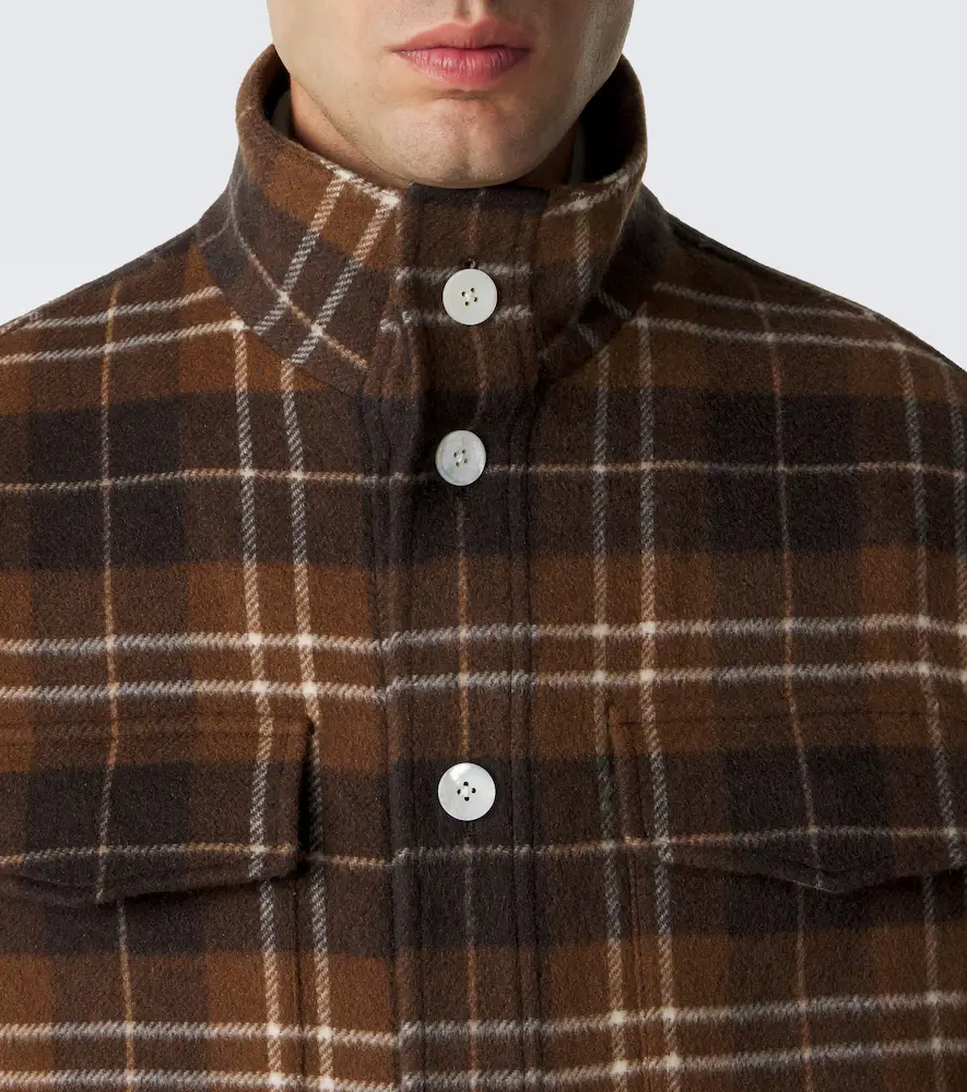 UMIT BENAN St. Moritz plaid cashmere overshirt | Thumbnail 5 UMIT BENAN St. Moritz plaid cashmere overshirt | Thumbnail 5