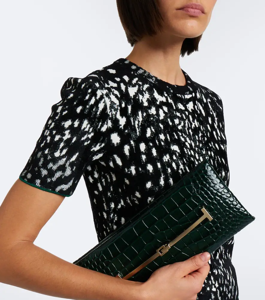 Tom Ford Arc croc-effect patent leather clutch | Thumbnail 6 Tom Ford Arc croc-effect patent leather clutch | Thumbnail 6