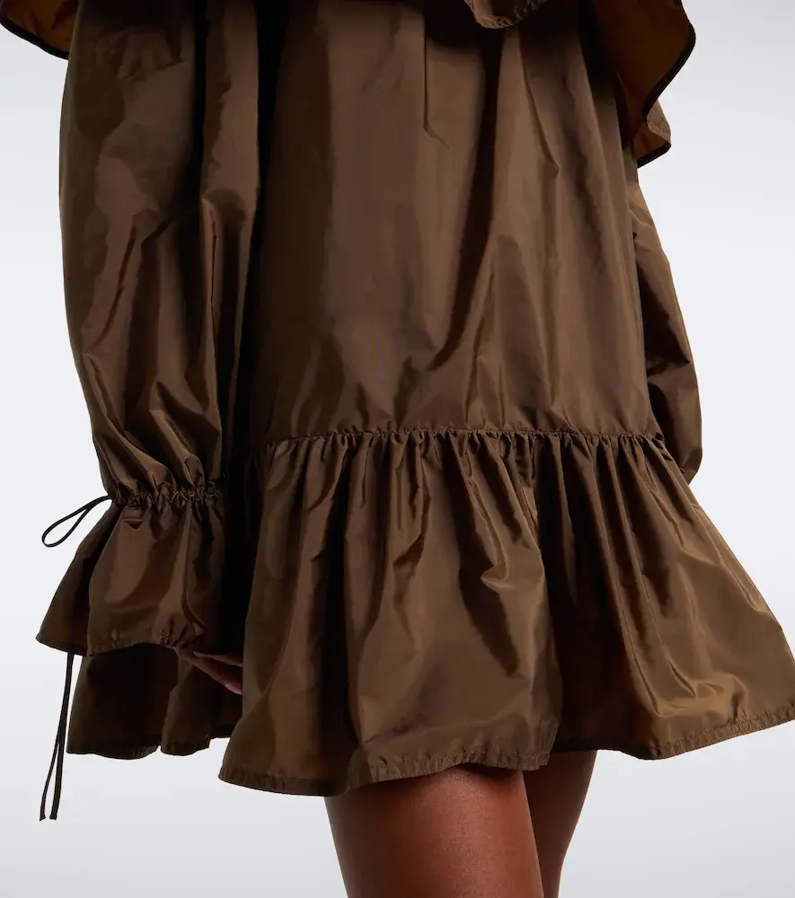 Saint Laurent Ruffled poplin minidress | Thumbnail 4 Saint Laurent Ruffled poplin minidress | Thumbnail 4