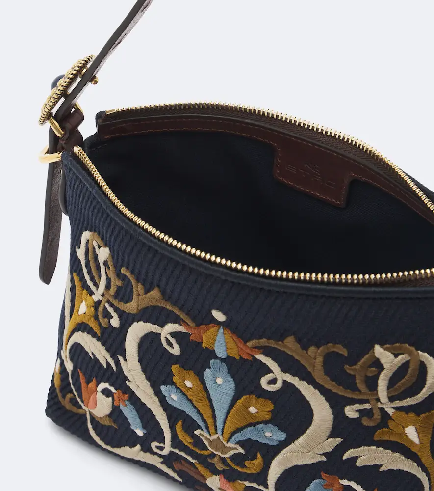 Etro Rosette Small canvas shoulder bag | Thumbnail 2 Etro Rosette Small canvas shoulder bag | Thumbnail 2