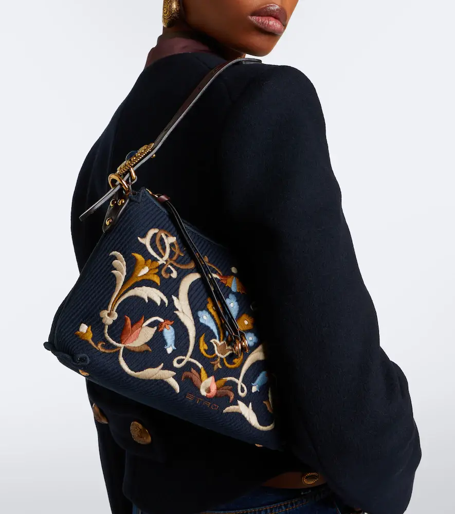 Etro Rosette Small canvas shoulder bag | Thumbnail 6 Etro Rosette Small canvas shoulder bag | Thumbnail 6