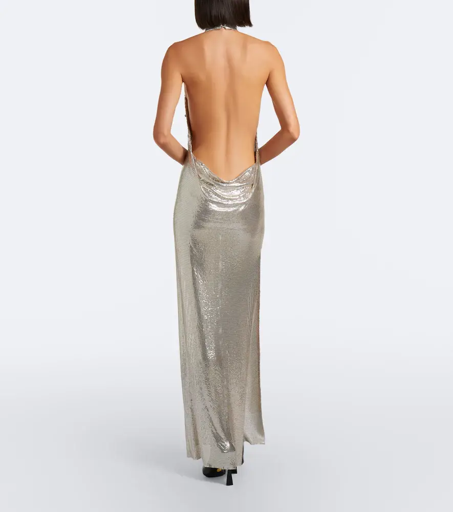 Stella McCartney Chainmail halterneck gown | Thumbnail 4 Stella McCartney Chainmail halterneck gown | Thumbnail 4