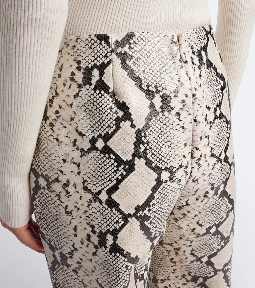 RÓHE Róhe Snake-effect leather straight pants | Thumbnail 4