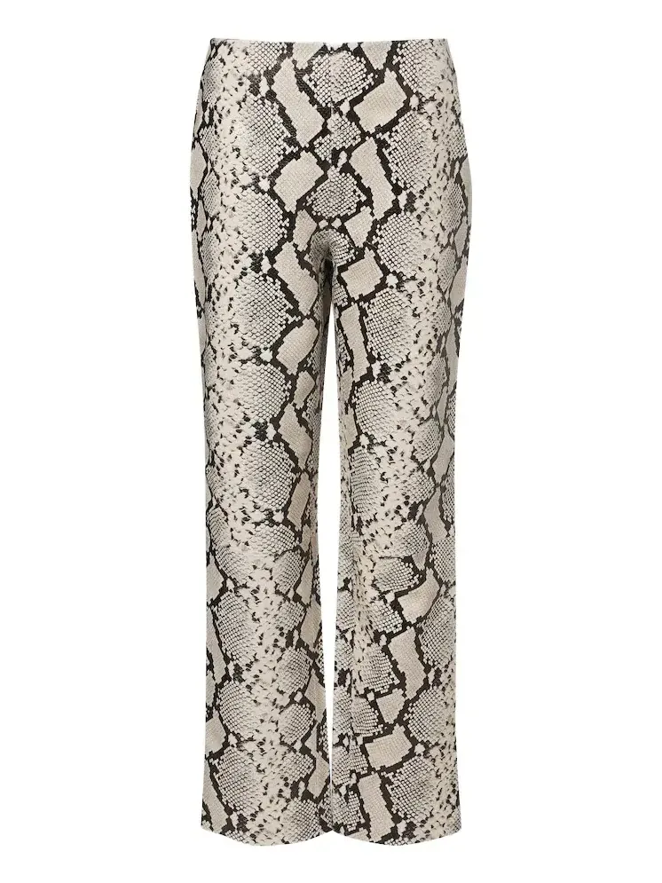 Róhe Snake-effect leather straight pants Róhe Snake-effect leather straight pants